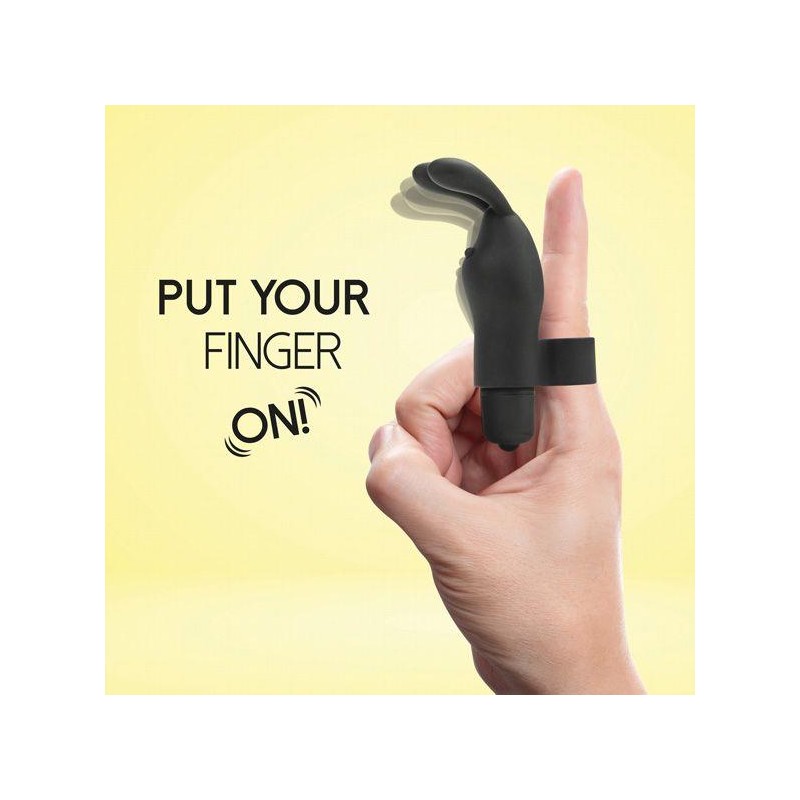 FeelzToys - Magic Finger Vibrator Zwart Czarny